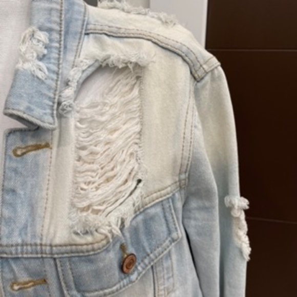 Thread & Supply Distressed Denim Jacket - Picture 2 of 8